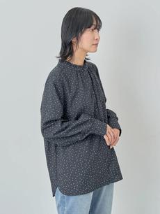 BEST PRICE ケア楽 スタンドフリルブラウス BEST PRICE ケア楽 スタンドフリルブラウス